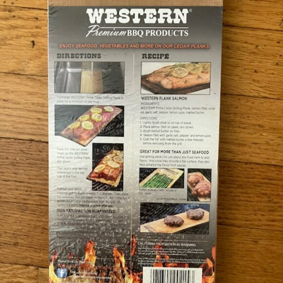 Western Prime Cedar Grilling Planks NIP - Picture 4 of 4